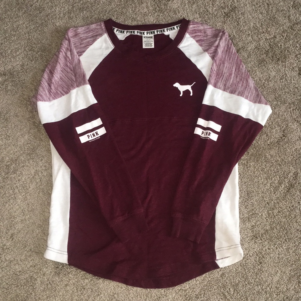 Pink oversized crew sweatshirt